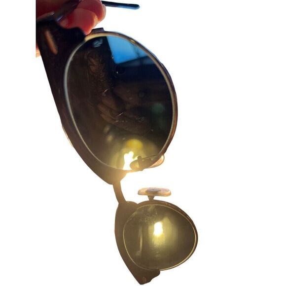 VINTAGE B&L RAY-BAN USA  Black Gold Cat Eye SUNGLASSES WITH Hard CASE - Picture 6 of 12